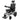 500W Motor All-terrain Front and Back Folding Electric Wheelchair