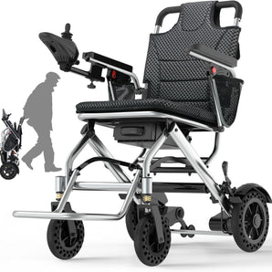 33 lbs Lightweight Foldable All Terrain Compact Portable Electric Wheelchair