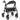 Noerishia 4 Wheels Foldable Rollator Walkers
