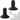 2-Pack Black Wheelchair Joystick Button Covers